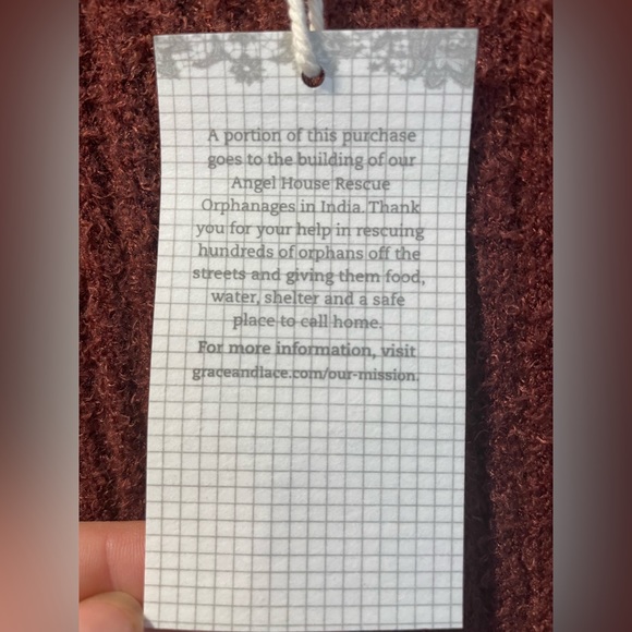 Bambü Cowl Neck Cherry Walnut Cardigan - Picture 8 of 12